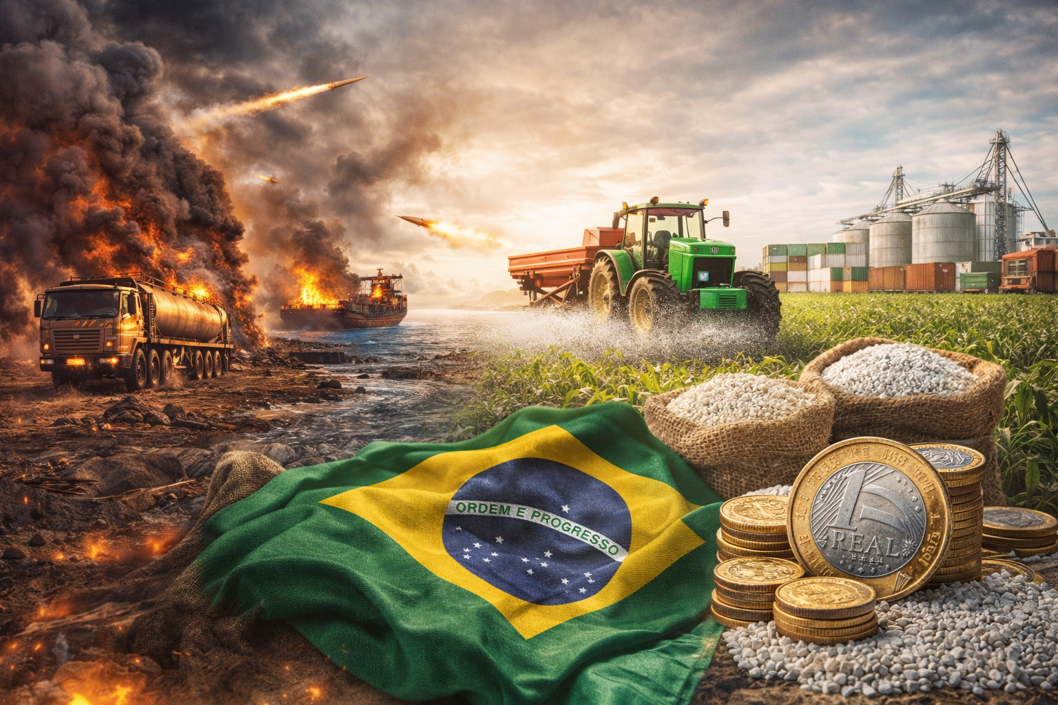 Agro brasileiro sob risco de encarecimento com escalada da guerra no Oriente Médio